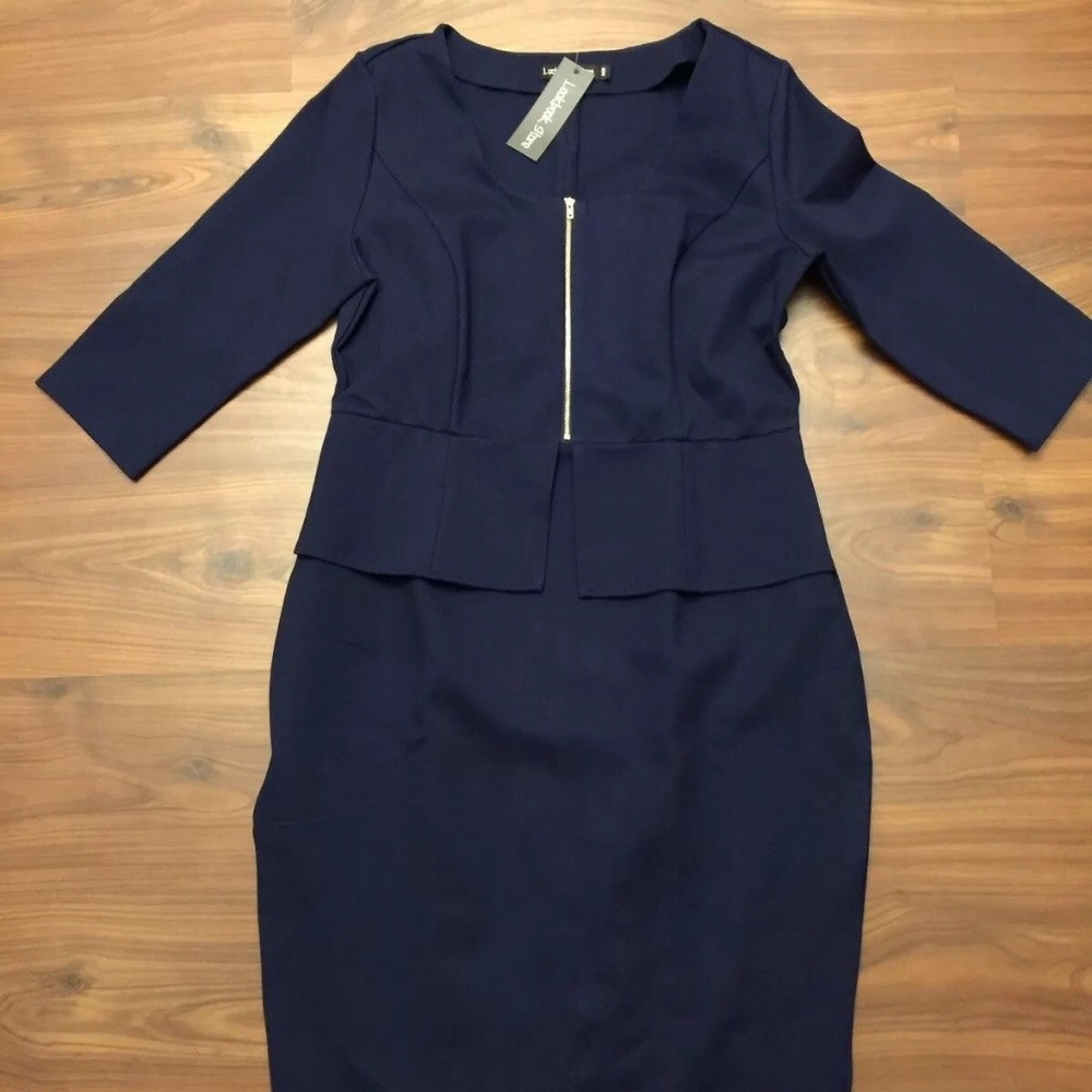 New Lookbook Store PEPLUM Pencil Dress 14W NWT